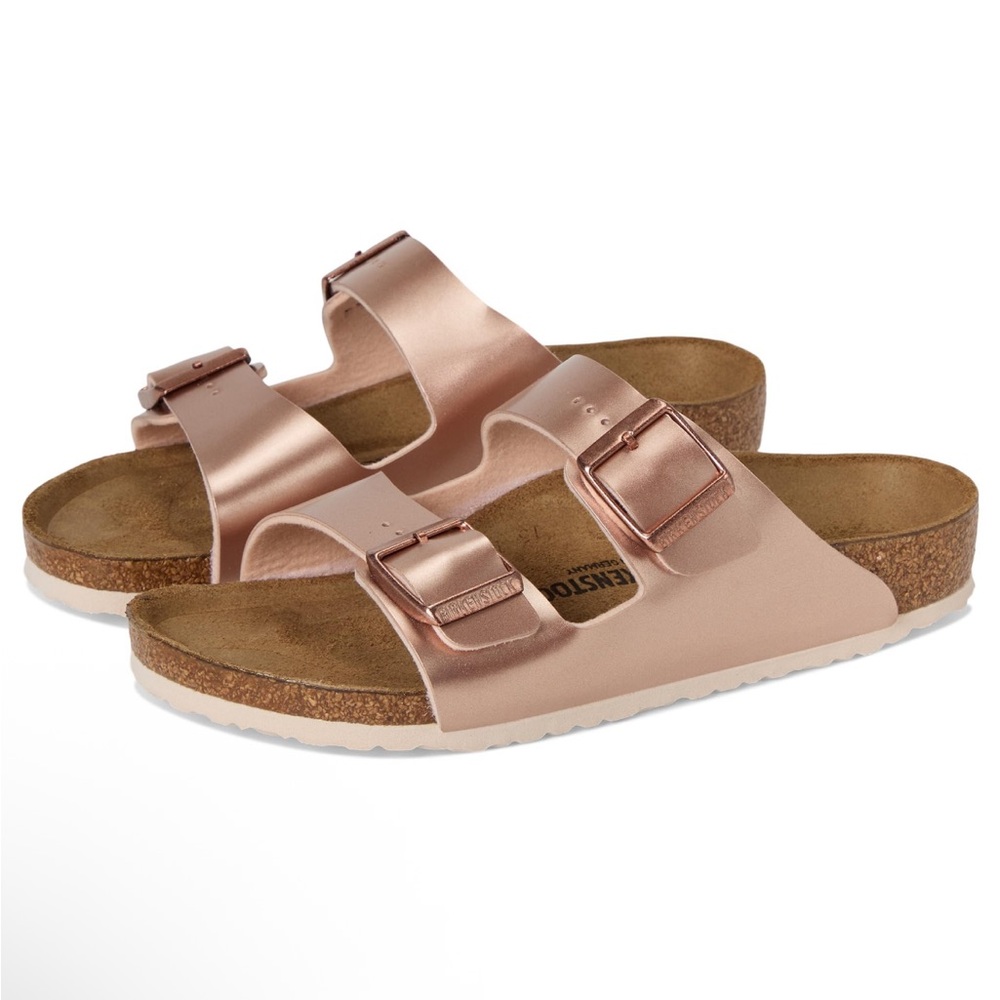Birkenstock Kids Electric Metallic Copper Sandals 33 / 2